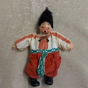 Vintage Russian Cossack Chub Doll Ukrainian  USSR Traditional